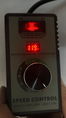 AC Motor Speed Controller AC 100V-120V & 15A Max - Image 1 of 4