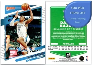 2021-22 Panini Donruss Basketball Base + Rated Rookie Cards - U-Pick From List - Picture 1 of 211
