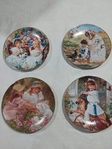 Sandra Kuck, Serie "Herzen und Blumen" 4 Teller im Set. #2, #6, #7 & #8 - Bild 1 von 11