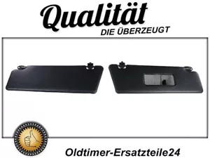 Neue Sonnenblenden Sonnenblende Schwarz für Mercedes W124 & W201 - Picture 1 of 4