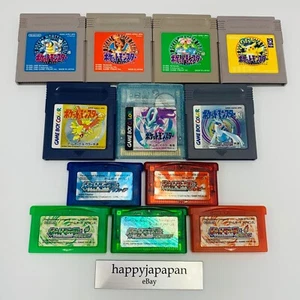 Pokemon Video Games GB GBC GBA Series choice Cartridge Only Japanese Ver. - Picture 1 of 13