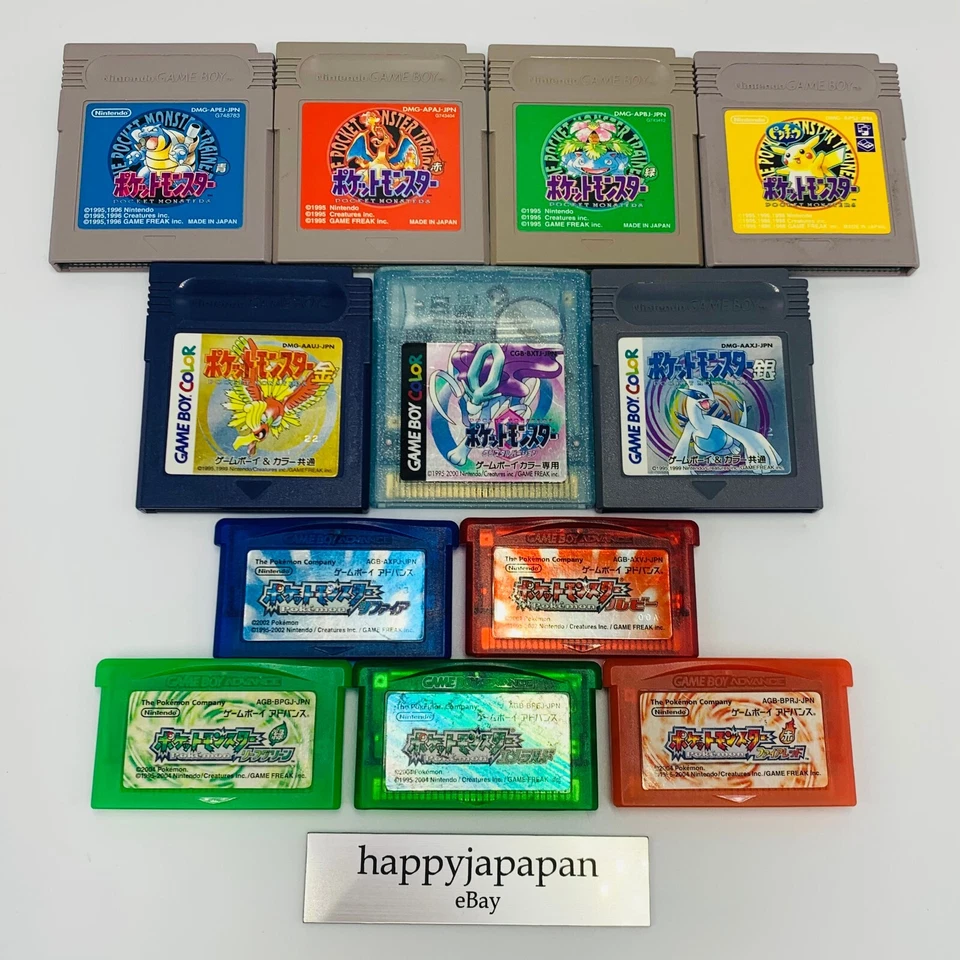 Pokemon Video Games GB GBC GBA Series choice Cartridge Only Japanese Ver. - Image 1 of 1