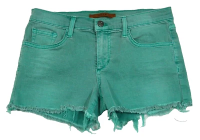 Women's Jean Shorts Joe's USA Made Stretch Denim Green Tag 25 measured Size 24 - Image 1 of 3