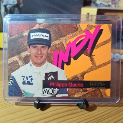Philippe Gache #63 1993 Hi-Tech Indy 500 Card F1 Retro Motorsport Memorabilia - Image 1 of 2