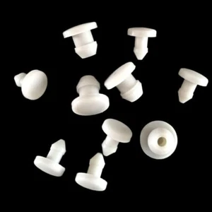 White Snap-on Hole Plug Silicone Rubber Blanking End Caps Seal Stopper 2.5~14mm - Picture 1 of 7