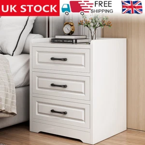 2/3 Drawer Bedroom Bedside Cabinet Furniture Storage Nightstand Side Table New - Picture 1 of 9