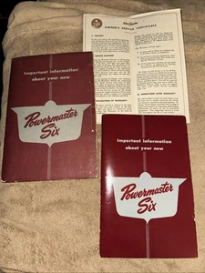 1950’s DE SOTO POWERMASTER SIX OWNERS MANUAL SET ORIGINAL GLOVE BOX BOOKS RARE - Picture 1 of 12