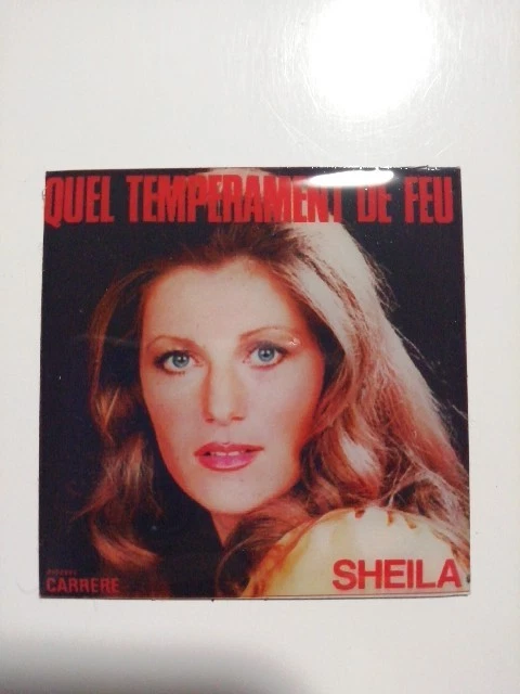 SHEILA magnet aimant dimension environ 4,3 cm x 4,3 cm QUEL TEMPERAMENT DE FEU - Image 1 of 1