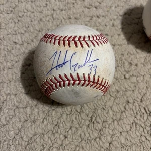 Hunter Gaddis Signed Autographed Game Used Major League Baseball GUARDIANS  - Picture 1 of 2