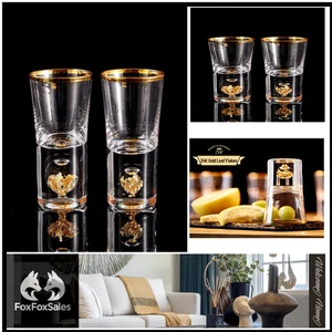 24K Goldrand Schnapsglas | Kristallglas | 4cl - Bild 1 von 7