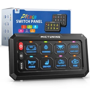 8 Gang RGB Switch Panel Touch Control Panel Box Electronic Relay System IP67 - Picture 1 of 8