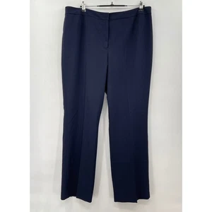 Pantalones de vestir Le Suit azul marino de carrera pantalones de oficina de negocios talla 16 - Imagen 1 de 9