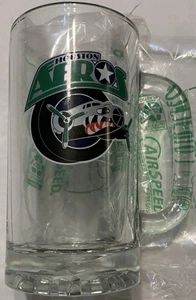 HOUSTON AEROS IHL HOCKEY, NEU SOUVENIR 7" - GLASBECHER mit WEISSEN TEDDYBÄREN - Bild 1 von 5