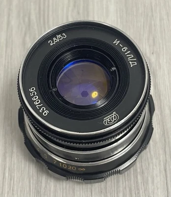 Industar 61 L / D 2.8/55mm Soviet Era Lens copy Leica mount m39 Zorki FED RF - Image 1 of 4