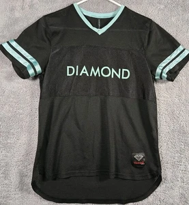 Maglia calcio Diamond Supply Co #98 uomo taglia S nera e verde acqua - Foto 1 di 12
