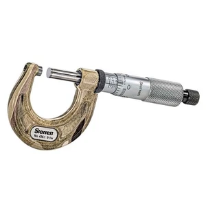 Micrómetro de camuflaje Starrett 0-1" CFT436.1XRL-1, venganta, yunque de carburo - Imagen 1 de 2