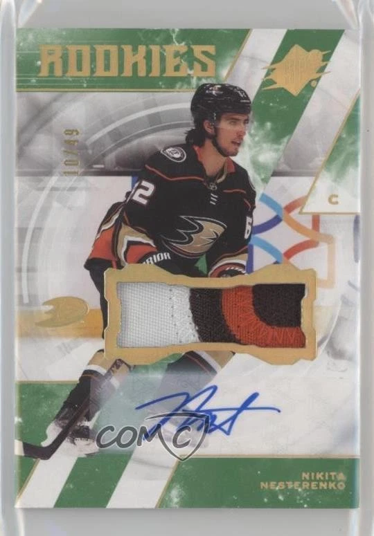 2023-24 SPx Rookies /49 Nikita Nesterenko #126 RPA Rookie Patch Auto RC - Image 1 of 2