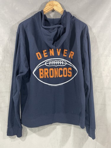 VETEMENTS Felpa con cappuccio e zip intera NFL Team Apparel Denver Broncos Large