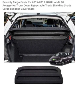 Rear Trunk Cargo Cover For 2015-2020 2018 2019 Honda Fit Luggage Shade Shield - Picture 1 of 6