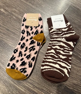 Lote de 2 - Calcetines tobilleros y estampado de cebra pintados Madewell Madewell nuevos con etiquetas Foto 1 de 4
