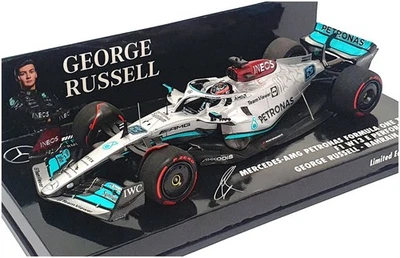 Minichamps 1/43 Scale 417 220163 - F1 Mercedes-AMG W13E Bahrain GP 2021 Russell - Image 1 of 4