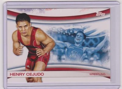 2012 TOPPS OLYMPIC HENRY CEJUDO WRESTLING CARD XXX OLYMPIAD #OLY-25 ~ UFC ~ QTY - Image 1 of 2