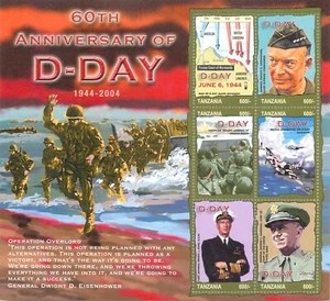 7. Tanzania 2005 The 60th Anniversary of Landing of Allied Troops in Normandy - Picture 1 of 2