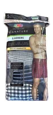 Fruit of the Loom Hombre Colección Signature Premium Eversoft Boxers Paquete de 5 (2X) Foto 1 de 3