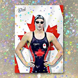 Summer McIntosh Holographic National Hero Sketch Card Limited 3/5 Dr. Dunk - Imagen 1 de 2