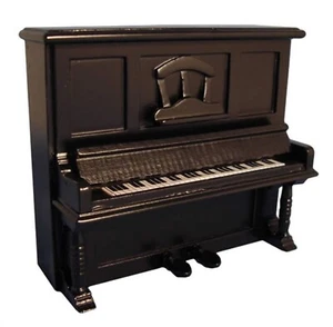 Casa de Muñecas Piano Negro Madera Vertical Escala 1:12 Miniatura Instrumento 58 Tumdee - Imagen 1 de 8