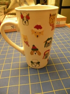 St. Nicholas Square Christmas Dog Mug Latte I Want All the Dogs B5 NWT XMAS GIFT - Picture 1 of 4