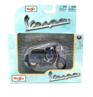 Vespa, Blue, Model Car, Ready-made, Maisto 1:18 - Image 1 of 3