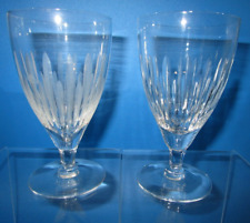 FOSTORIA GLASS #6068 DUCHESS #853 Cut Juice Tumblers FACTORY SAMPLES 1957-58