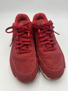 Nike Air Max 90 Damen-Freizeitschuhe rot Wildleder Gummisohle Turnschuhe Größe 9 - Bild 1 von 10