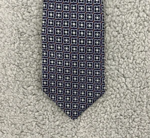 Daniel Cremieux Blue Multi Floral Silk Tie Hand Tailored WIDE New With Tags - Picture 1 of 7