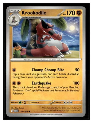 SV01: Scarlet & Violet Base Set #117/198 Krookodile - Image 1 of 2
