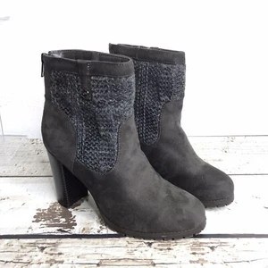 Juicy Couture Lupia Grey Womens High Heel Ankle Boot Zip Back 116367 Size 8 - Picture 1 of 12