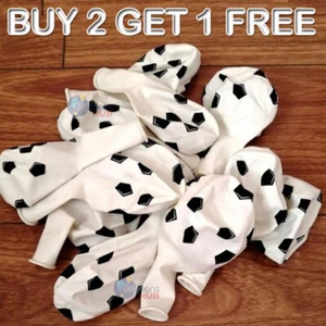 50 Football Balloons 12" Soccer Printed Match Party Latex Birthday League UK - Picture 1 of 3
