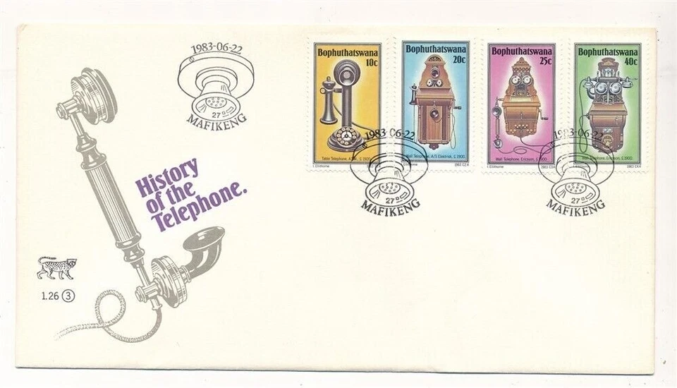 D410874 Bophuthatswana FDC History of the Telephone - Image 1 of 1