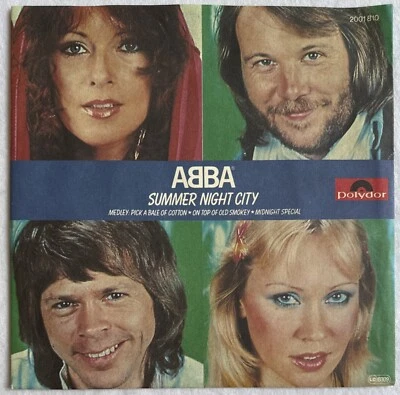 ABBA -Summer Night City- Rare 1984 German Issue 7” /Picture Sleeve (Vinyl) - Image 1 of 4