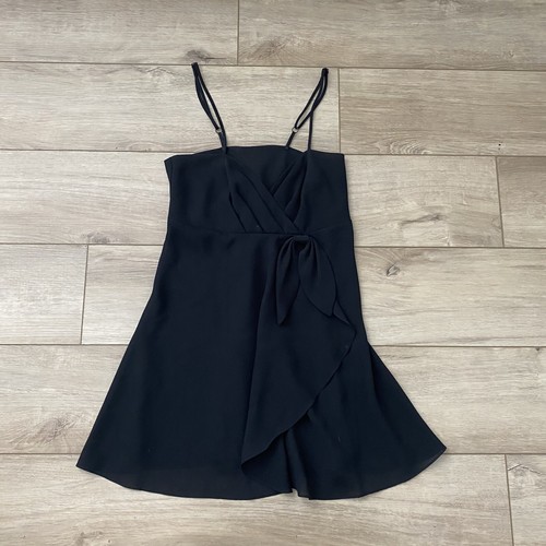 UNDERCOVER Mini abito slip vintage Victoria's Secret G Label nero raso donna S