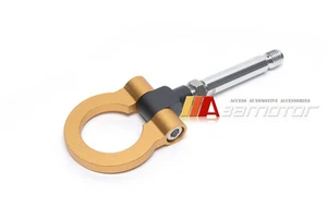 ALUMINUM Folding Front Bumper Tow Hook Kit YELLOW fits 2004-2007 MAZDA3 Mazda 3 - Picture 1 of 1