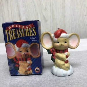 1999 Holiday Treasures Union 76 Mouse Ornament Holiday Treats Original Box 2.5” - Picture 1 of 12