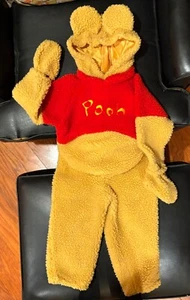 Vintage Disney Store 2T - 4T  Winnie The Pooh Costume Halloween Bear Suit - Picture 1 of 2