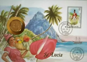 ST.LUCIA, 1988- FDC - NUMISCOVER . - Picture 1 of 3