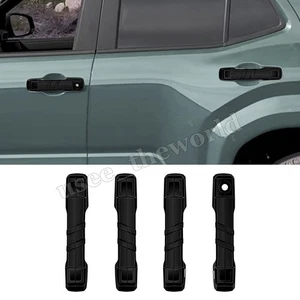4PCS Matte Black Exterior Door Handle Cover Trim For Toyota 4Runner 2025 2026 - Picture 1 of 8
