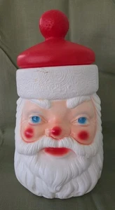 Vintage 1973 EMPIRE Plastics Santa Claus Christmas Blow Mold Cookie Jar 12" - Picture 1 of 15