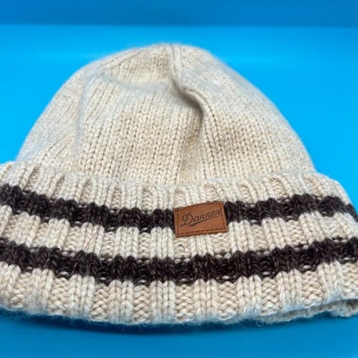 Danner Invierno Sombrero Gorra Gorro Torque Marfil Gris Forrado Mezcla Lana Foto 1 de 4