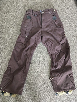 686 Smarty Snowboard Pants Size M Brown/Tan No Zip In Pant - Image 1 of 4