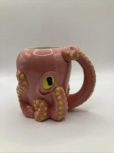 3D Rosa Oktopus Keramiktasse Neu Handarbeit Oktopusform Statue Tasse Süß Spaß - Bild 1 von 7